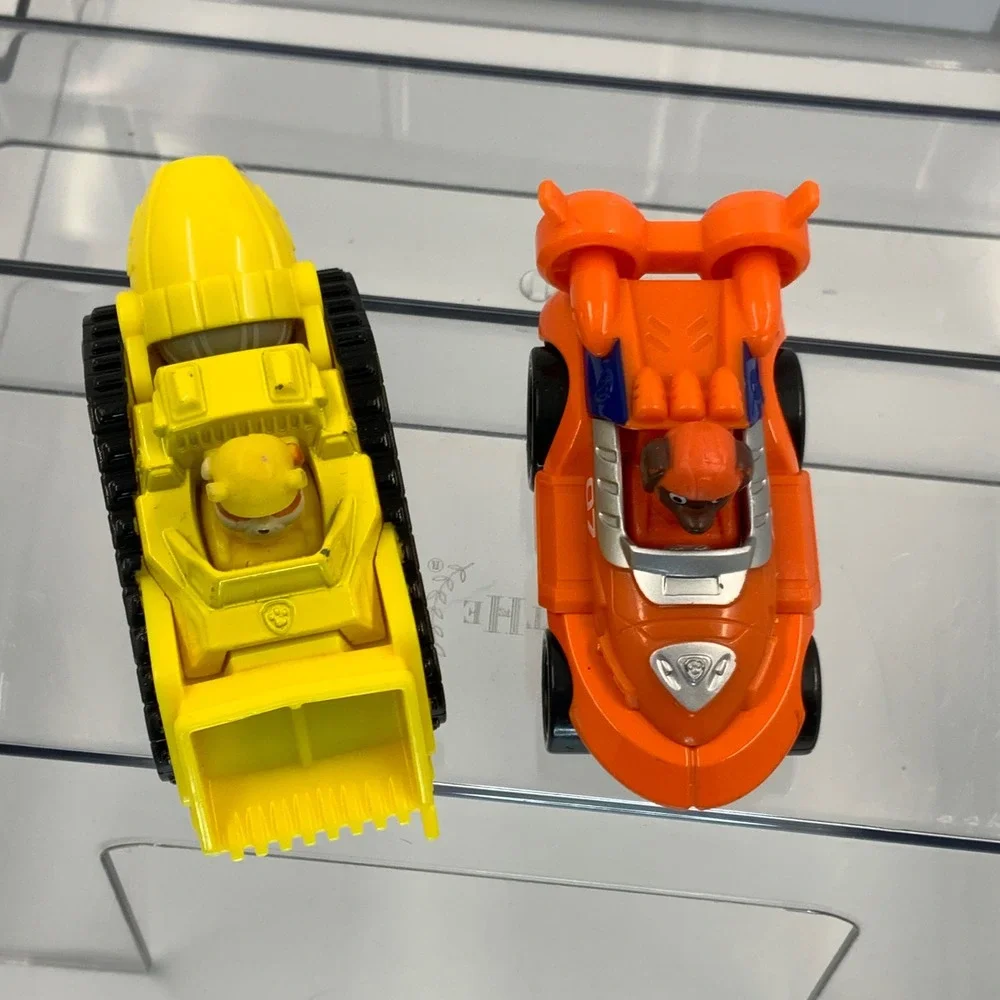 Spin Master Paw Patrol True Metal Rubble Zuma Diecast Yellow Orange 3in Set